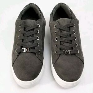 Liz Claiborne Women's Grey Warwick Canvas Sneakers